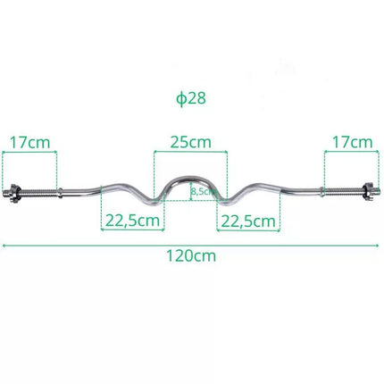 STIPRIAI UŽLENKTAS STRYPAS 120 CM ENERO FIT Ø28