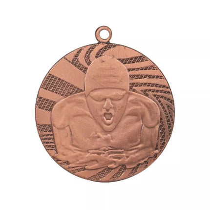 Bronze medal - swimming - steel medal