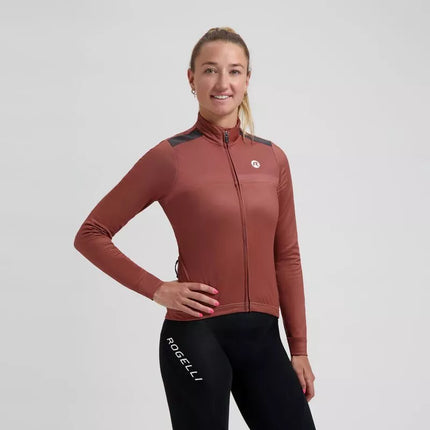 Rogelli Women's Long Sleeve T-Shirt MONO Brown XL