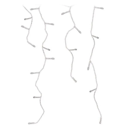 CHRISTMAS TREE LIGHTS OUTDOOR LIGHT CURTAIN 180 LED CONTROLLER TIMER WARM WHITE TRANSPARENT CABLE