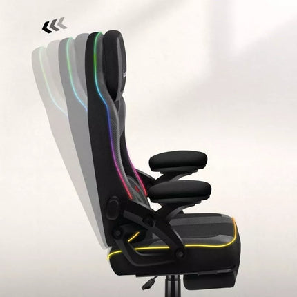 Force 4.6 RGB Juoda Tinklinė Žaidimų Kėdė