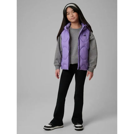 Girls' hooded vest 4F 4FJRSS26TVJAF355-51S