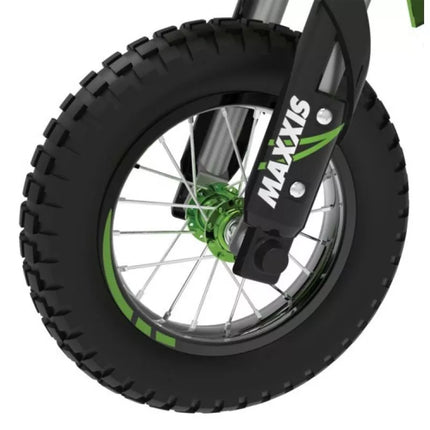 RAZOR SX350 Elektrinis bekelės motociklas - žalias