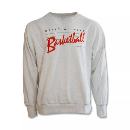 Nike Standard Issue apvalios kaklo iškirptės džemperis, Birch Basketball Heather/Pale Ivory - DA6741-051