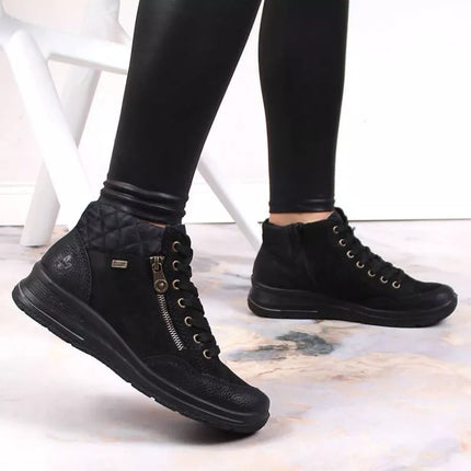 Rieker W RKR567 Waterproof Insulated Leather Ankle Boots