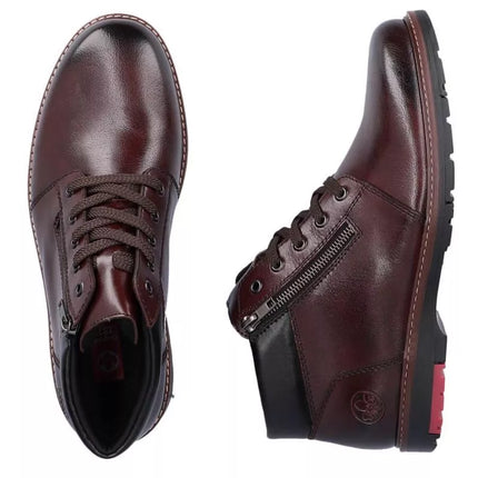 Rieker M RKR625 patogūs odiniai aulinukai su vilnos pamušalu, rudi