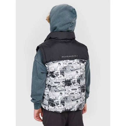 Boy's down vest with synthetic filling 4F 4FJRAW25TVJAM321-10A
