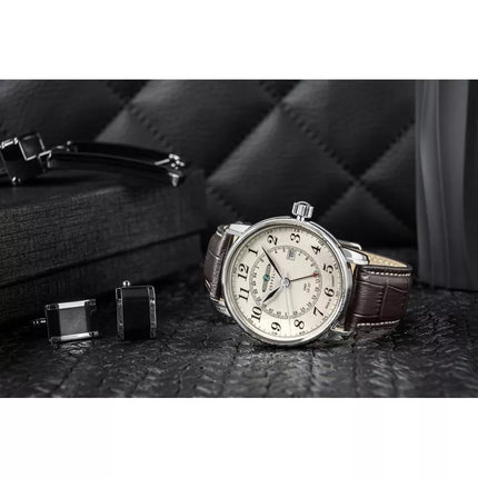 Men's Watch ZEPPELIN LZ127 Graf Zeppelin GMT 7642-5 + BOX