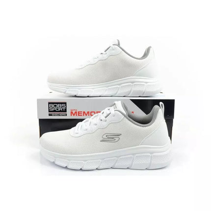 Skechers Bobs B Flex vyriški sportbačiai, madingi balti