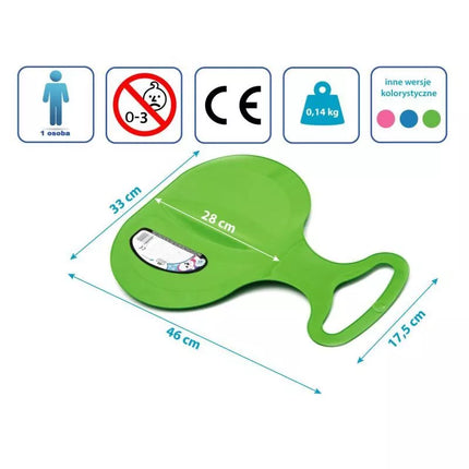 APPLE GREEN DOWNHILL SLIDE