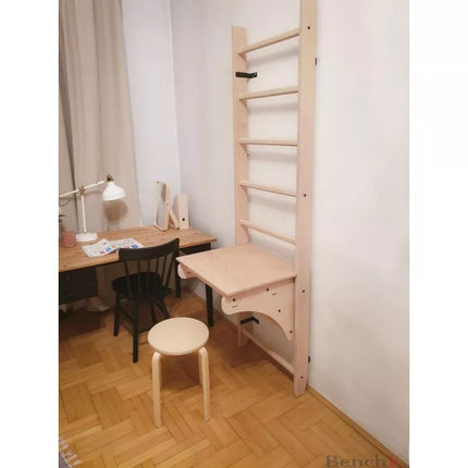 WOODEN PULL-UP LADDER WITH DESK BENCHK 112