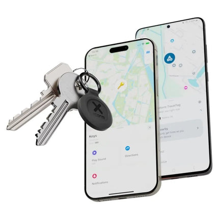Xtorm XTAG2GA11-3PACK universalus išmanusis GPS lokatorius-raktų pakabukas, juodas