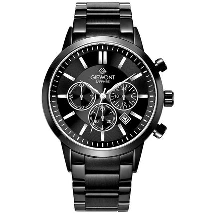 Vyriškas laikrodis Giewont Chronograph Sapphire Juodas GW8510-B2
