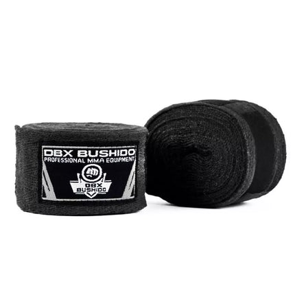 Cotton Boxing Wraps - 4 Meters | Black