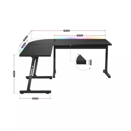 Huzaro Hero 6.0 Juodas RGB žaidimų stalas