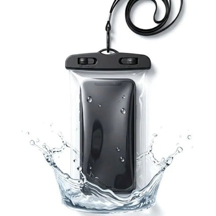 VANDENIUI ATSPARUS DĖKLAS TELEFONUI 11X21CM PVC JUODAS GRUNDIG