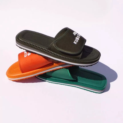 Kubota Velcro šlepetės chaki K0000-100-005-19-1
