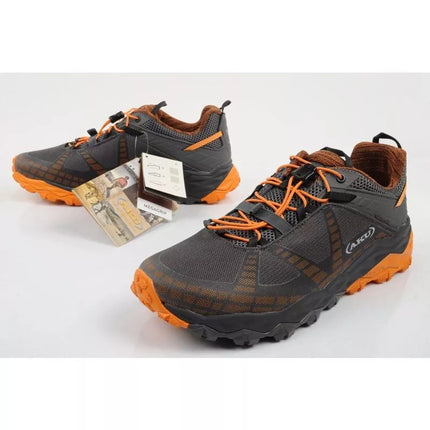 Flyrock Vibram Vyriški patvarūs pilkai oranžiniai trekingo sportiniai batai