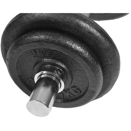 10 kg ketinis hantelis, skersmuo 30 mm, BEST SPORTING