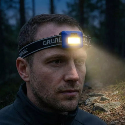 GRUNDIG COB LED turistinis priekinis žibintas - Mėlynas