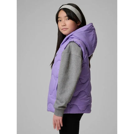 Girls' hooded vest 4F 4FJRSS26TVJAF355-51S