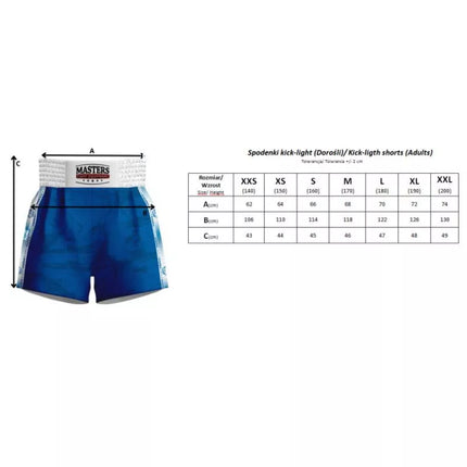 Kick Light Training Shorts MASTERS (WAKO APPROVED)