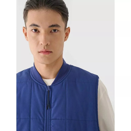 Men's down vest with stand-up collar 4F 4FRAW24TVESM171-31S