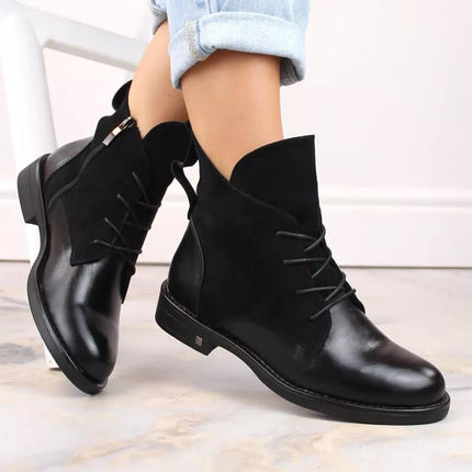 Insulated flat ankle boots Potocki W WOL88C black