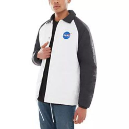 Vans X Space Voyager NASA Torrey Padded MTE Men's Jacket White/Black - VN0A3HXZWUZ