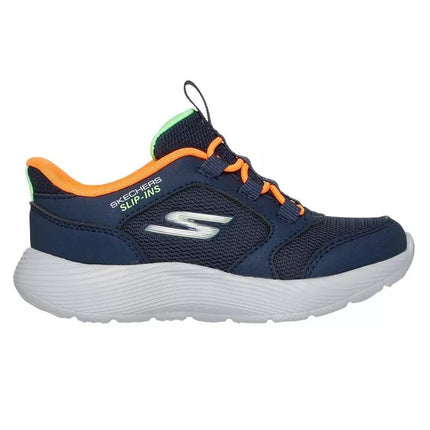 Skechers Slip-ins Dyna-Lite - Turbo-Brisk Buddies 403904N-NVOR NVY-ORNG