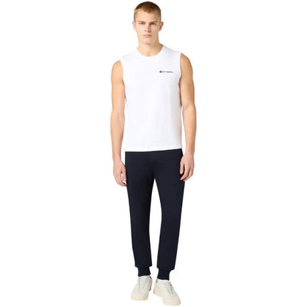 Champion laisvalaikio kelnės su ribo rankogaliais tamsiai mėlynos spalvos 220807 BS501