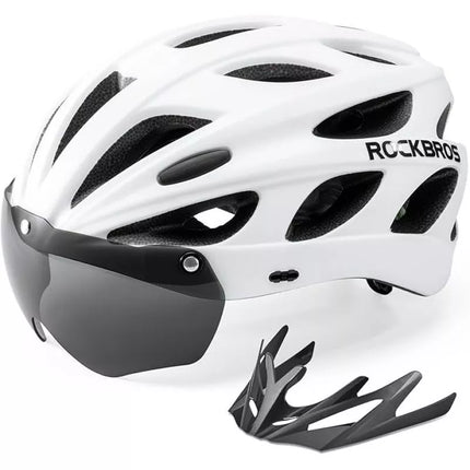 Rockbros TT-16-W dviračio šalmas baltas (58-61 cm)