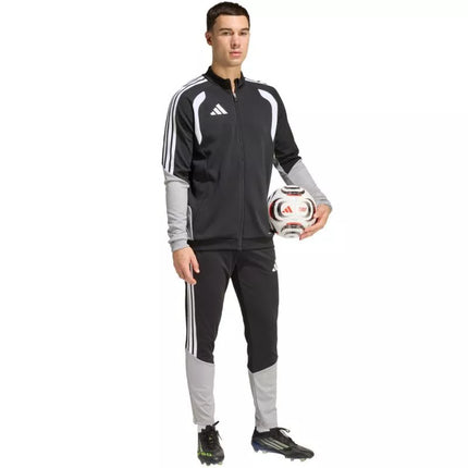 Men's adidas Tiro 26 Competition Training sweatshirt black, gray, and white JX4260