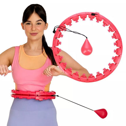 FH01 RAUDONAS HULA HOOP SU SVORIU