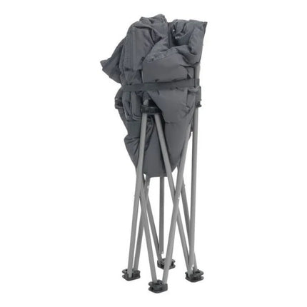 Outwell 470474 kėdė stovyklavimui su 4 kojomis, juoda, pilka