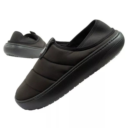 Crocs vyriškos šlepetės Classic Puff Moc juodos su pašiltinimu