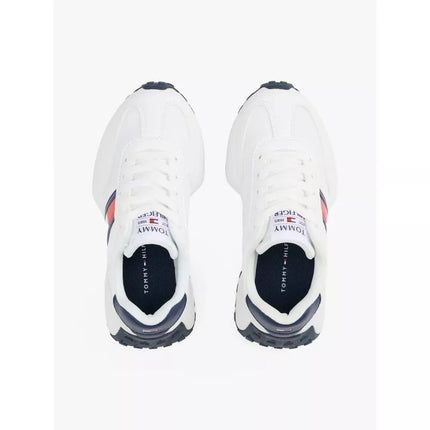 Tommy Hilfiger moteriški FLAG Žemakulniai sportbačiai suvarstomi T3X9-33877-1695X336-X336 BALTI/MĖLYNI