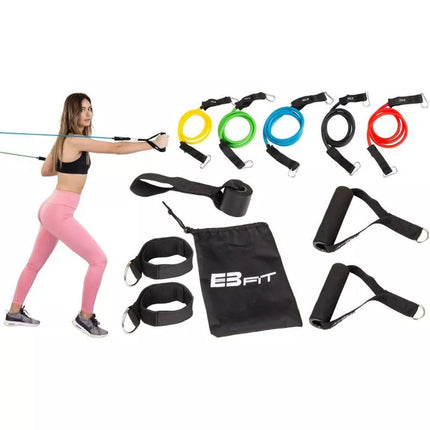 SET OF 5 RESISTANCE BANDS FOR CROSSFIT EB FIT EXERCISES