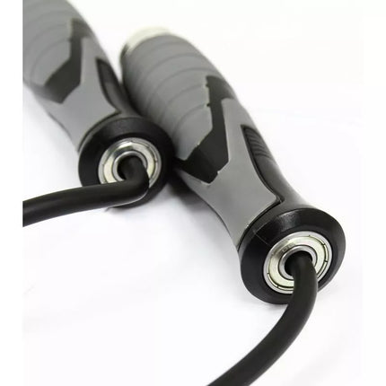 Šokinėjimo virvė su 2 x 100g svoriais BK 256