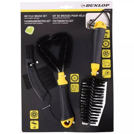 DUNLOP Dviračio valymo šepečių rinkinys