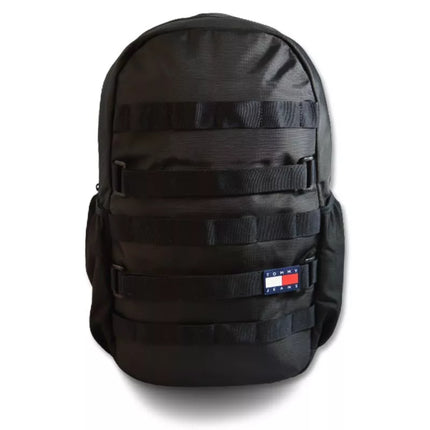 Tommy Hilfiger Skateboard Recycled Urban Tactical School Backpack - AM0AM11162-BDS