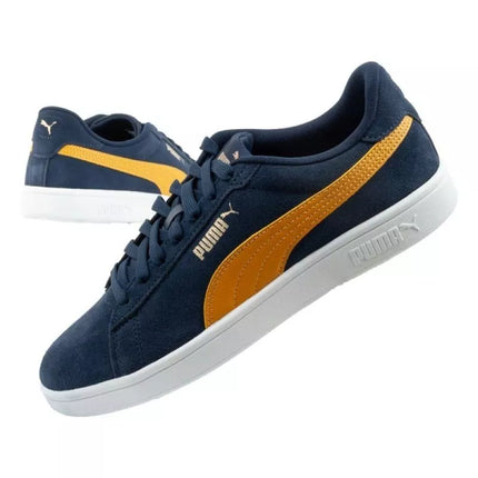 Vyriški sportbačiai Puma Smash 3.0, odiniai, klasikiniai, madingi, tamsiai mėlyni Puma