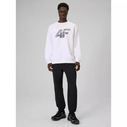 Men's sweatshirt without zipper and hood 4F 4FRAW25TSWSM2493-10S