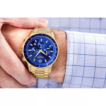 Men's Watch Giewont Chronograph Sapphire Gold Blue GW3520-B5