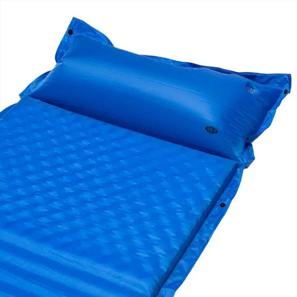 NILS CAMP NC4001 savaime prisipučiamas čiužinys su pagalve, mėlynas - 3,8 cm