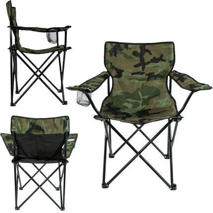FOLDING CAMPING CHAIR 50X50X80CM CAMUFLAGE ENERO CAMP