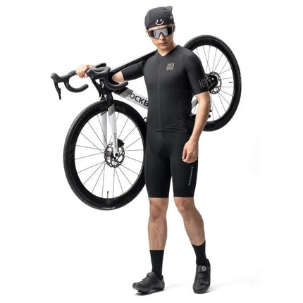 Rockbros YDDX011 Diamond Short Sleeve Cycling Jersey Size XXL - Black