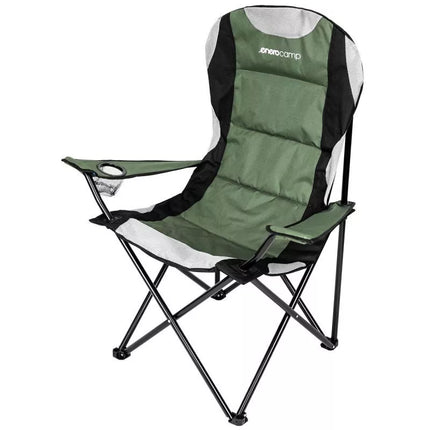 LUX FOLDING CAMPING CHAIR 60X60X105CM GREEN-BLACK