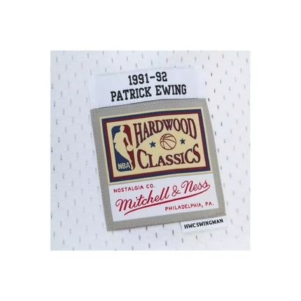 Mitchell & Ness NBA Kreidinio Cemento Swingman Džersis Knicks 1991 Patrick Ewing M TFSM5934-NYK91PEWWHIT