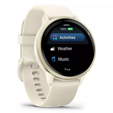 Garmin Vivoactive 6 42mm Kaulinis/Mėnulio auksas laikrodis
